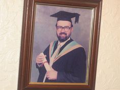 My graduation photo from the end of my education period 