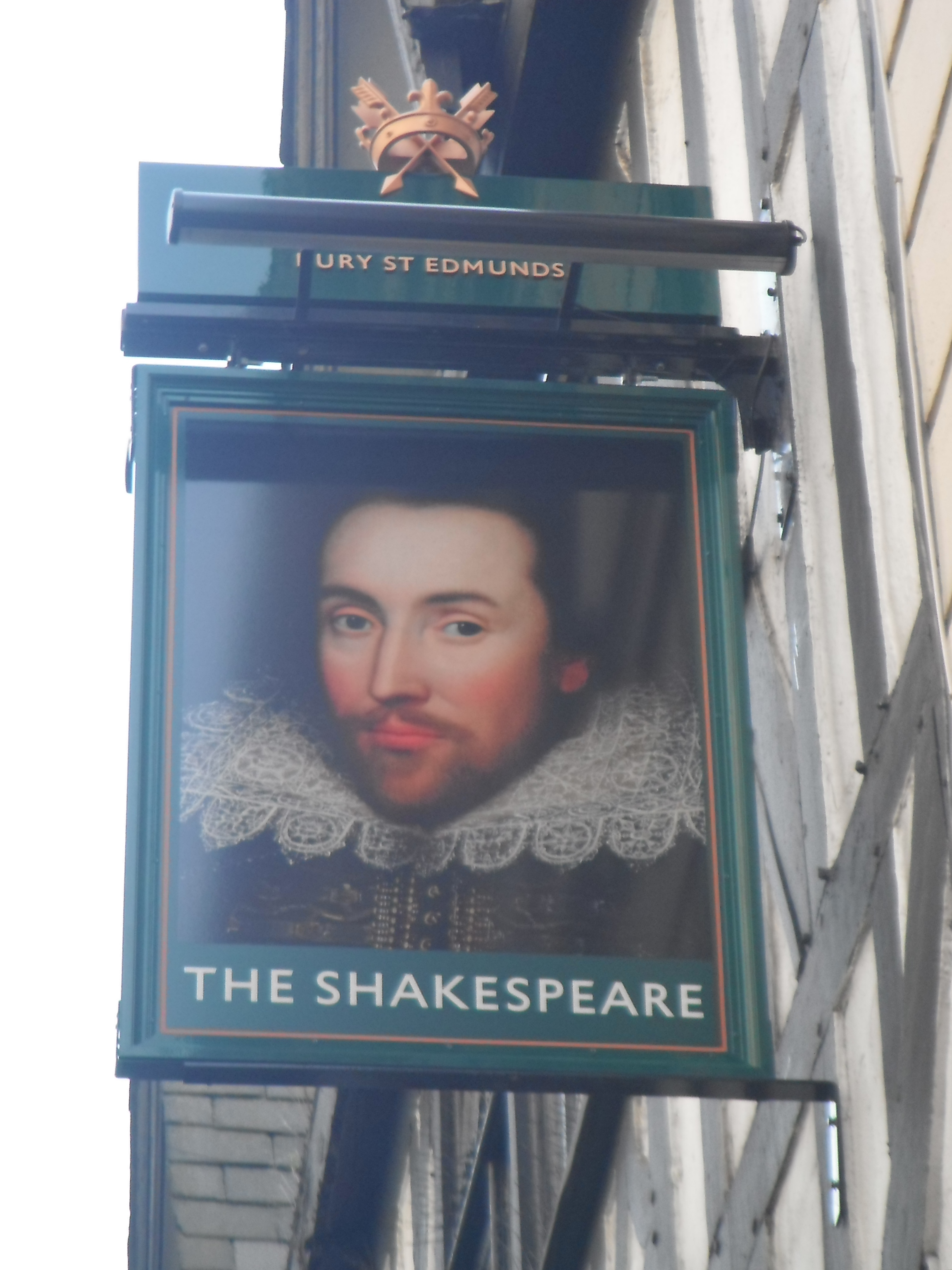 Photo taken by me – The Shakespeare pub sign, Manchester