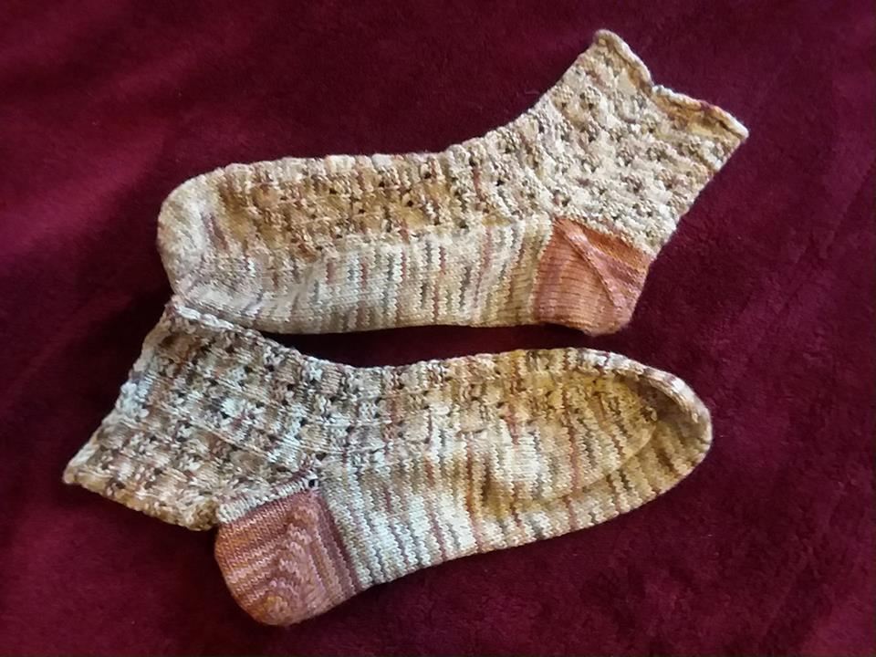 Derive socks designed by Mina Philip that I knitted for the sock knitting club Derive socks designed by Mina Philip that I knitted for the sock knitting club