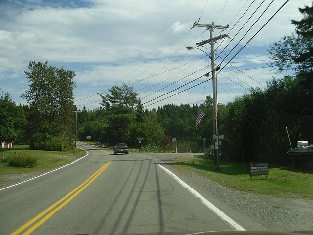 Route 3 in Pittsburg New Hampshire