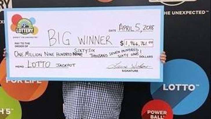 A man in Colorado wins the state lottery grand prize.
