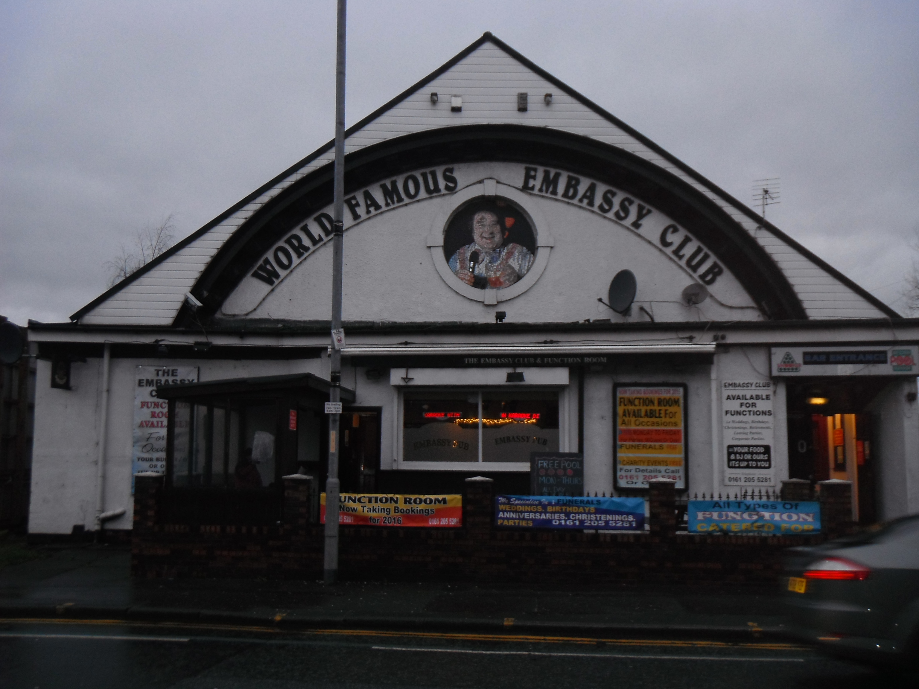 Photo taken by me – Bernard Manning’ Embassy Club Harpurhey, Manchester Photo taken by me – Bernard Manning’ Embassy Club Harpurhey, Manchester