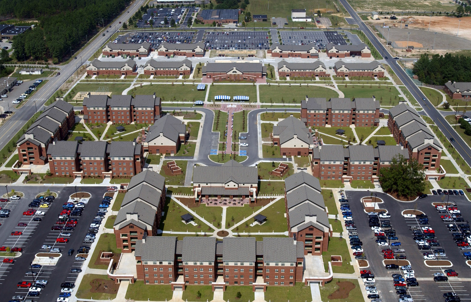 Aerial view of Fort Bragg North Carolina Aerial view of Fort Bragg North Carolina