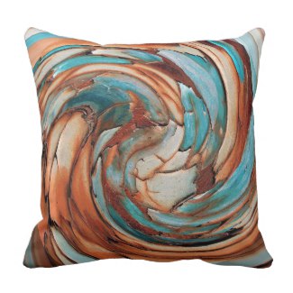 Rust and blue Pillow at Zazzle Rust and blue Pillow at Zazzle