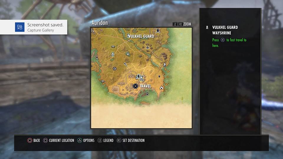 Picture of the Vulkhel Guard area in Auridon on ESO