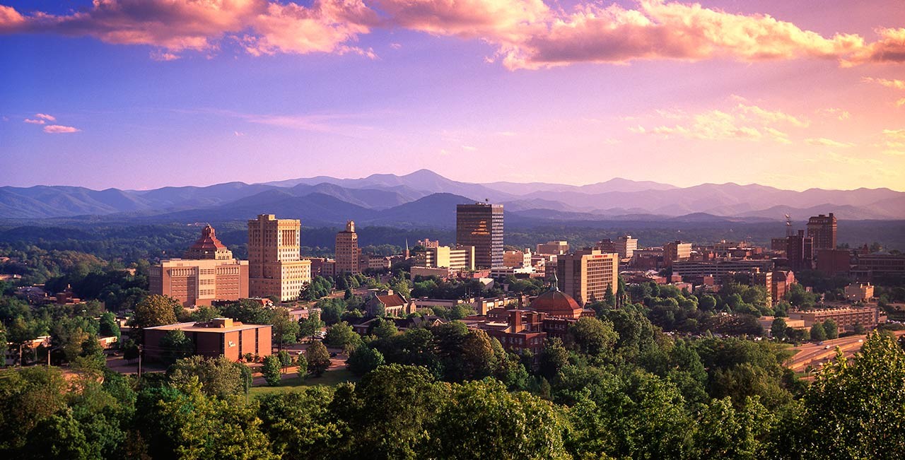 Skyline of Asheville North Carolina Skyline of Asheville North Carolina