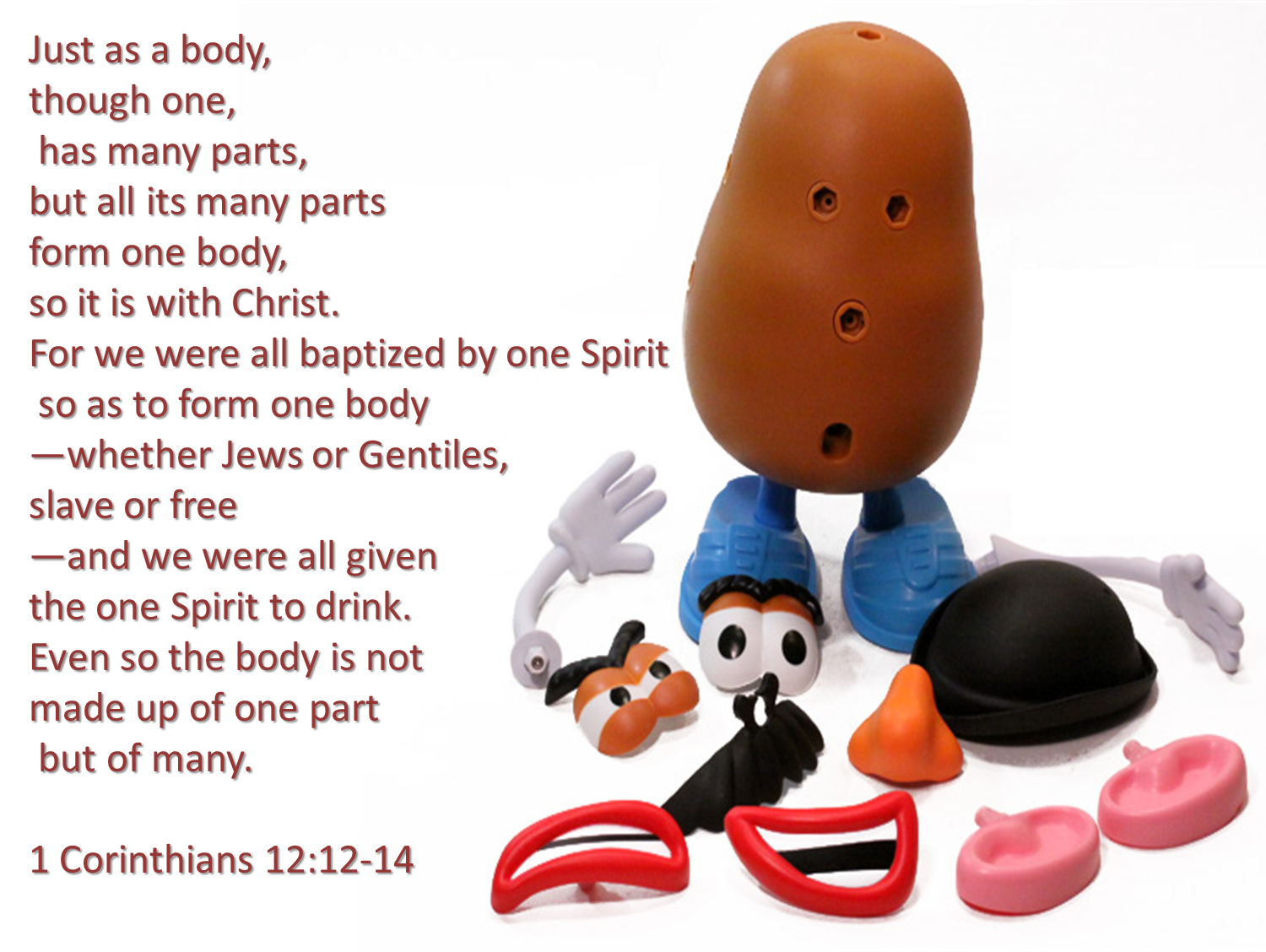 http://theology.geek.nz/2013/08/difference-in-worship-many-parts-one-body-empowered-by-the-one-spirit-1-corinthians-1212-34-one-on-the-road-to-unity-in-1-corinthians-part/