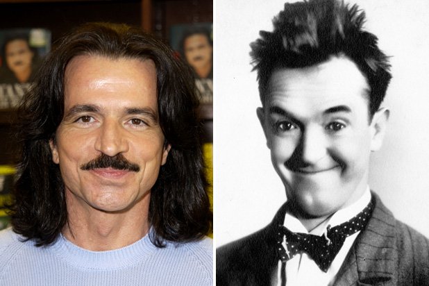 the two guys this debate makes one think-of: musician Yanni & performer Stan Laurel https://www.thewrap.com/yanny-v-laurel-is-new-what-color-is-the-dress/