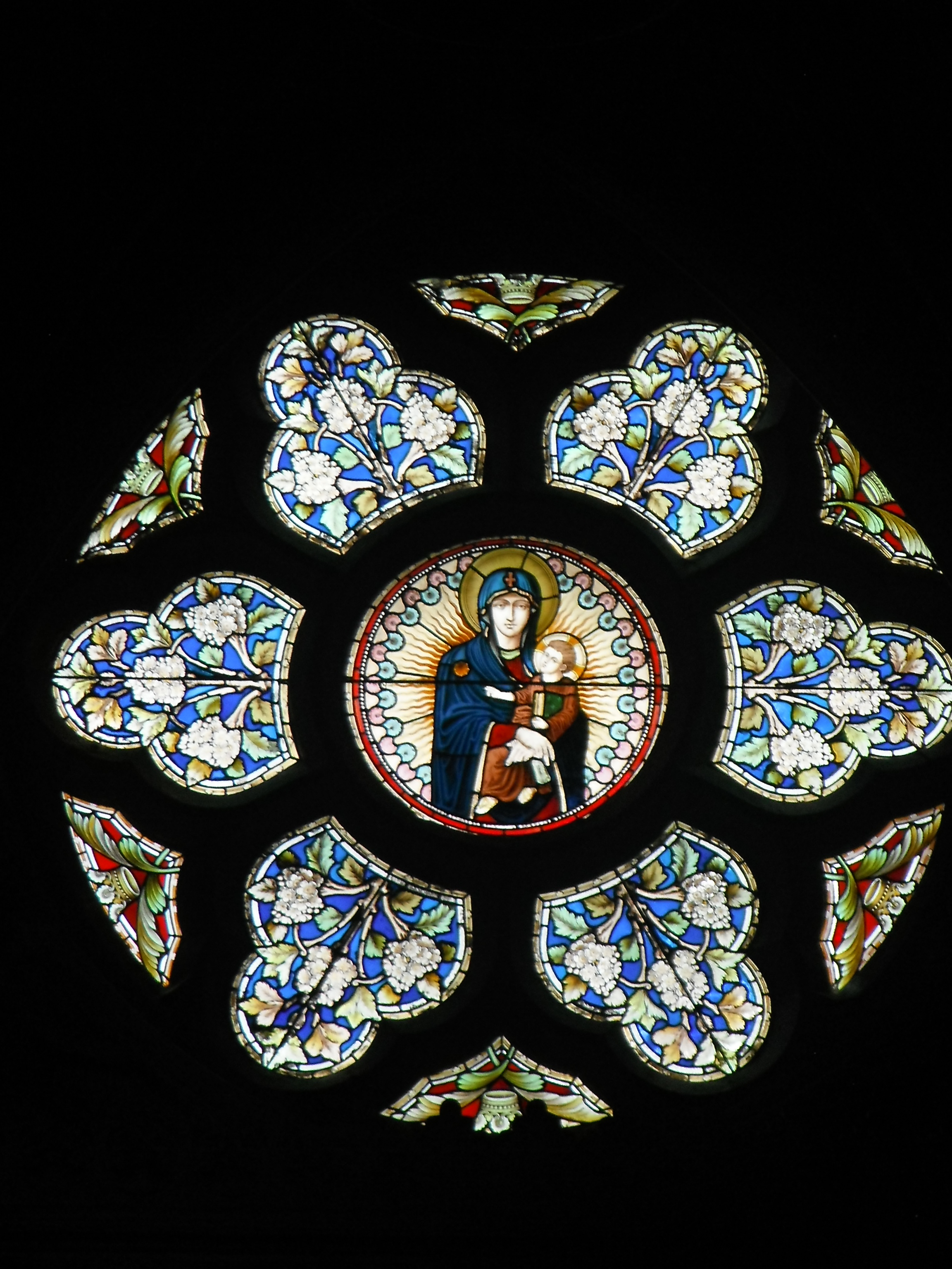 Photo taken by me - stained glass in Manchester's Church Of The Holy Name Photo taken by me - stained glass in Manchester's Church Of The Holy Name