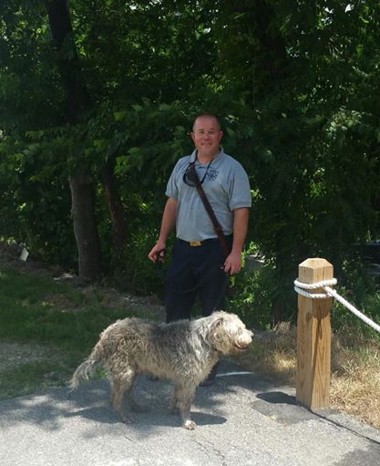 Axis and his rescuer. Axis and his rescuer.