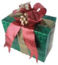 Christmas present - A pretty wrapped Christmas present