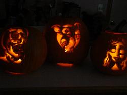 Our three pumpkins