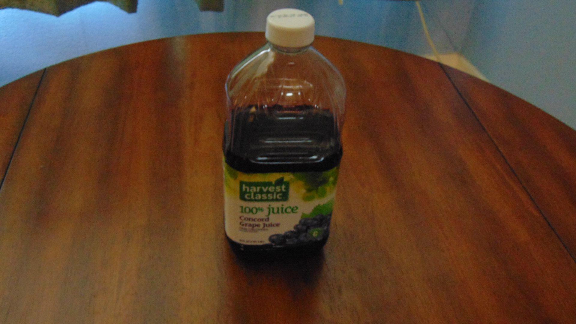 Bottle of Grape juice.