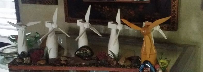 the miniature windmills