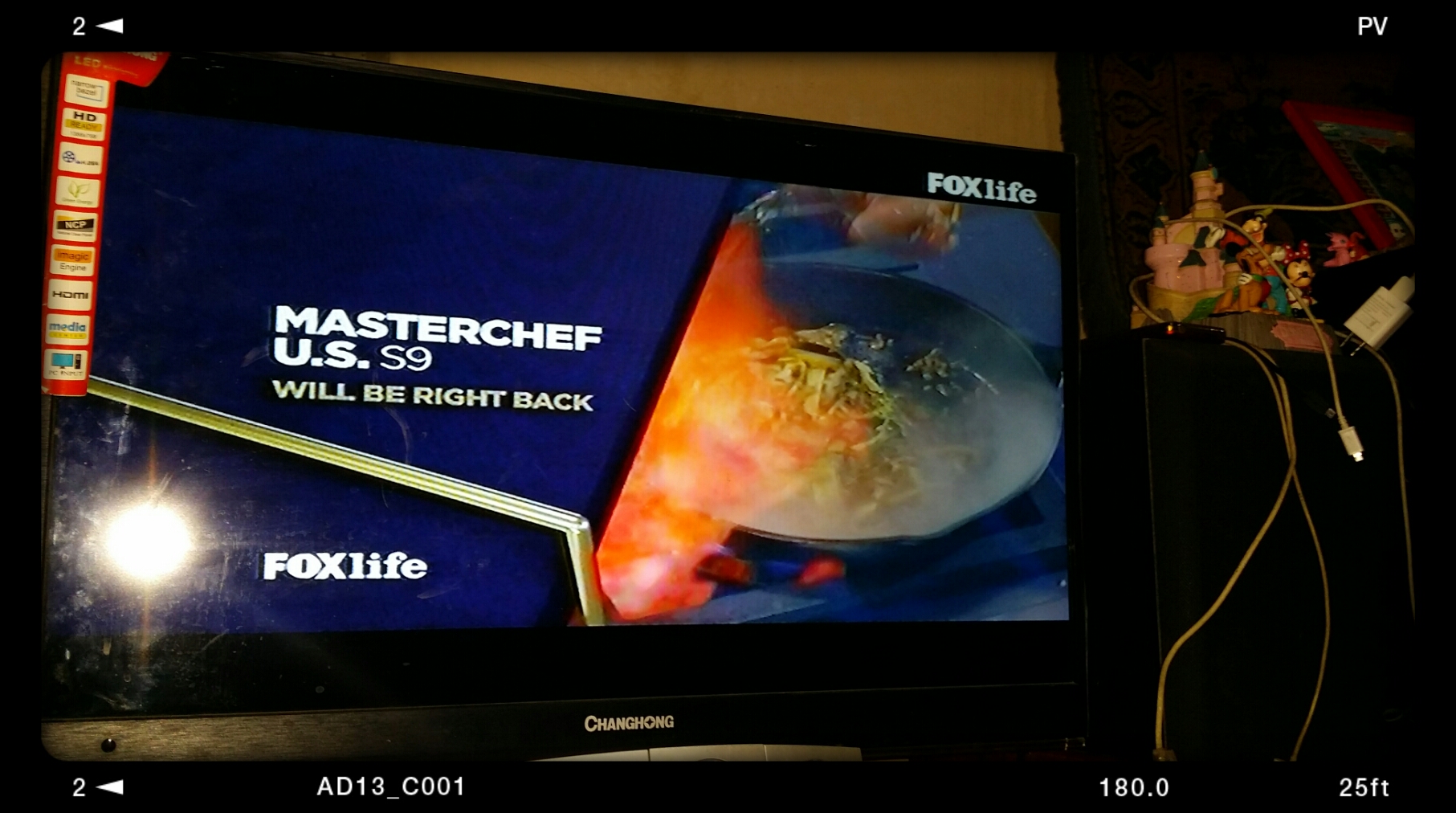 the tv with the right back the tv with the right back