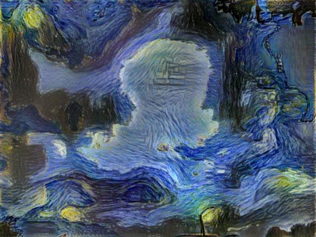 Previous post's photo with Starry Night effect added Previous post's photo with Starry Night effect added