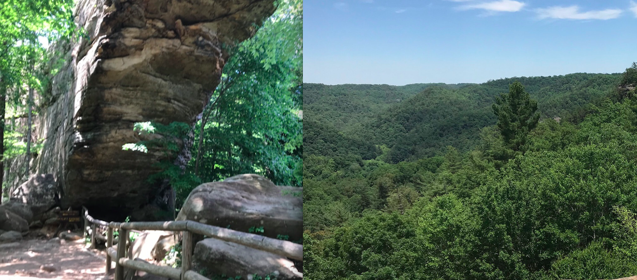 Natural Bridge, from below and above. Photo taken by and the property of FourWalls. Natural Bridge, from below and above. Photo taken by and the property of FourWalls.