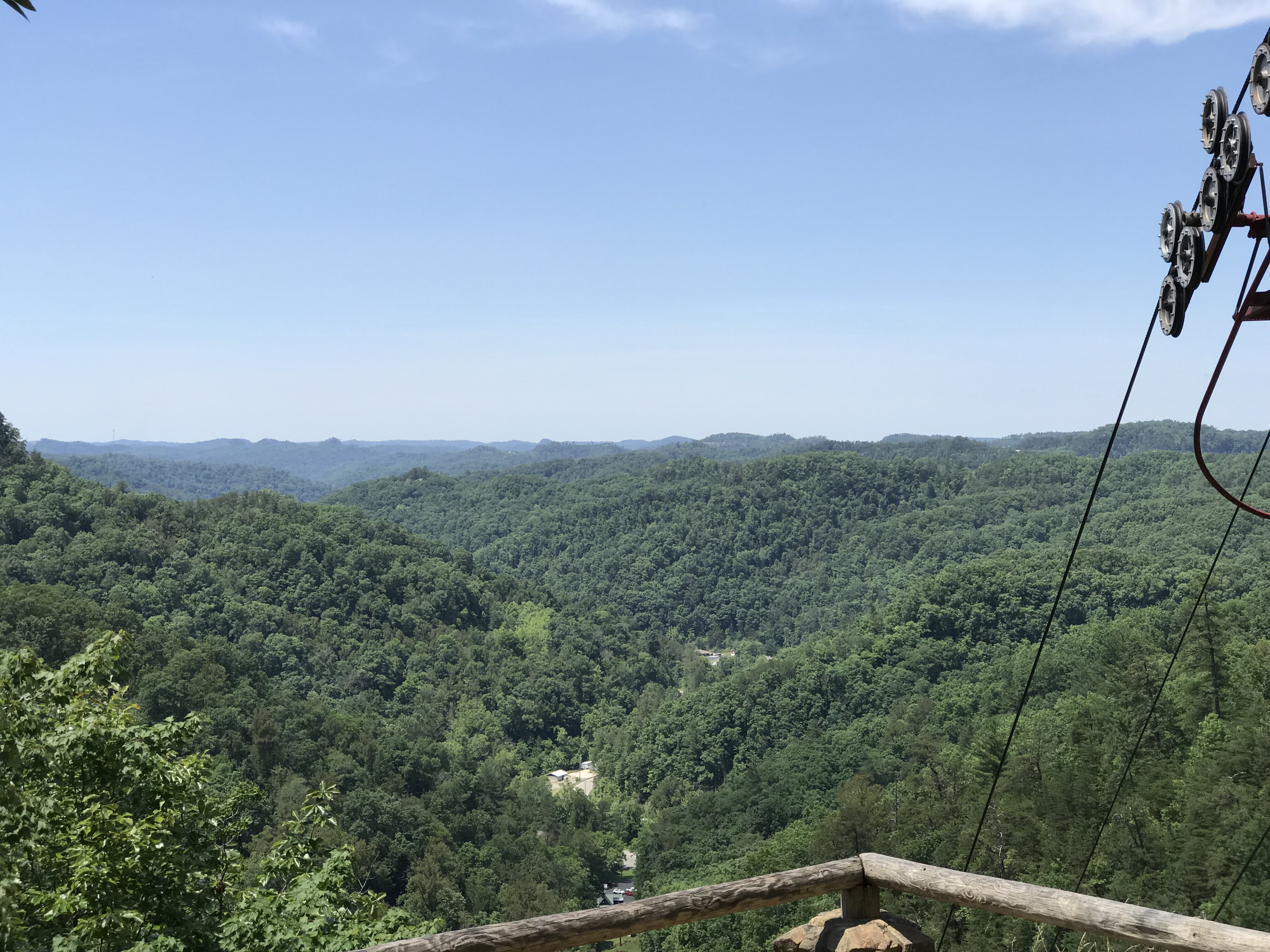 The view from the top, with the chairlift cables visible. Photo taken by and the property of FourWalls. The view from the top, with the chairlift cables visible. Photo taken by and the property of FourWalls.