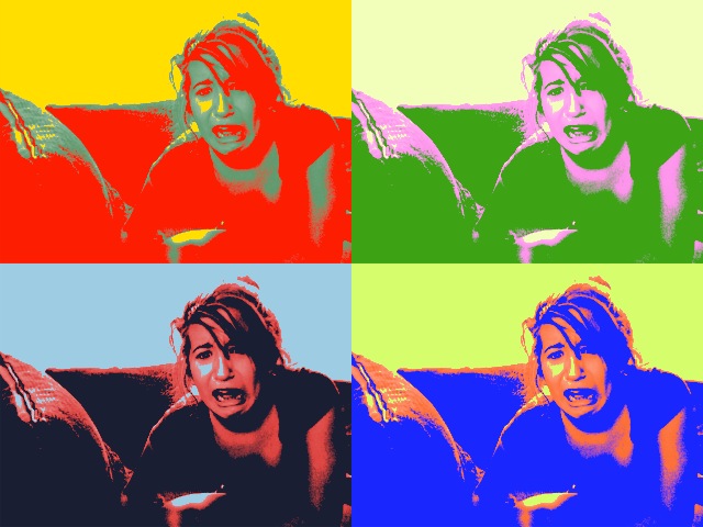 Pop Art - This is my sister on pop art.