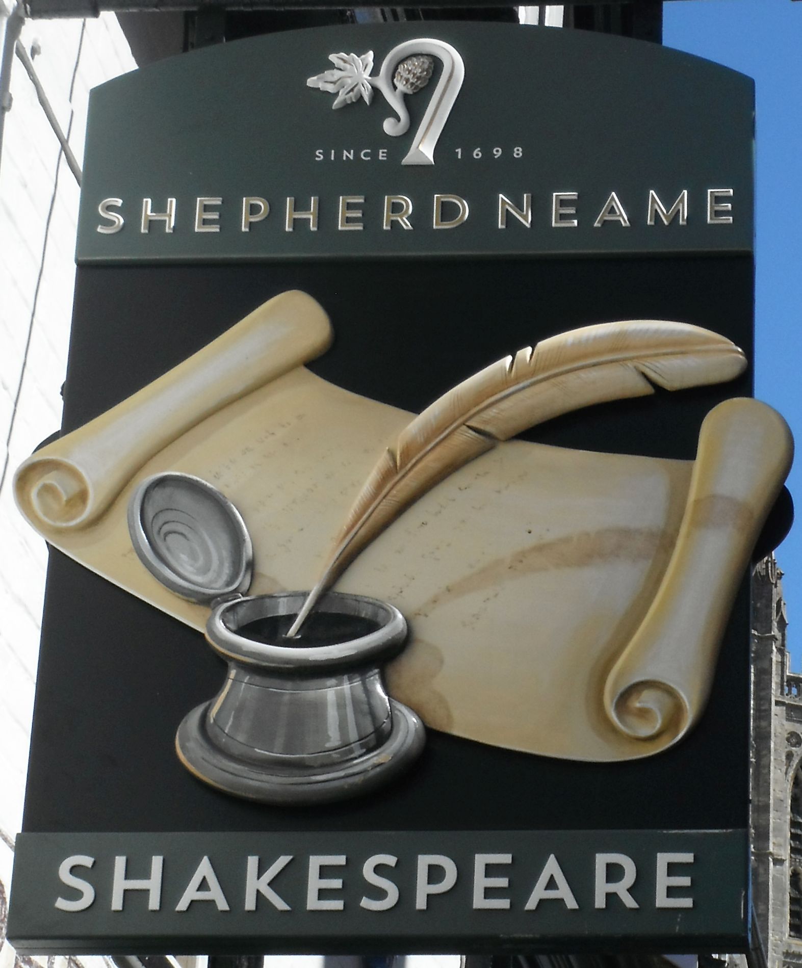 Photo taken by me – Pub Sign for The Shakespeare Inn