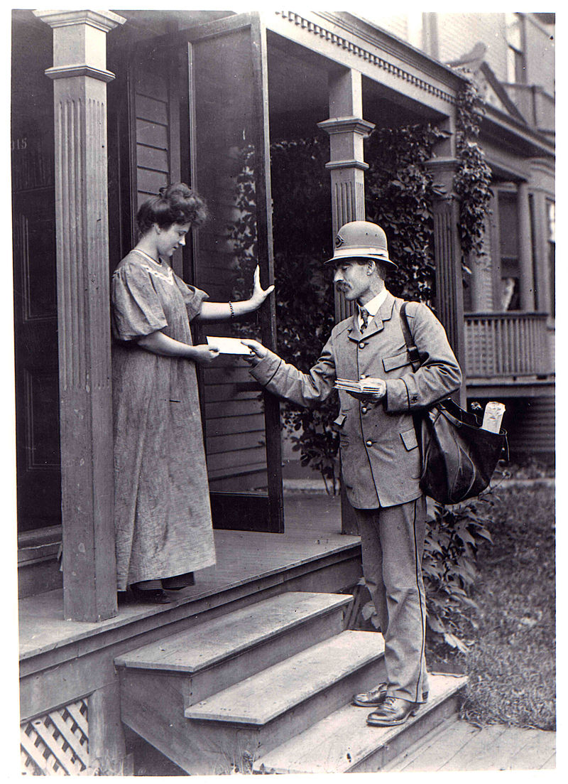 Letter Carrier. Image: Smithsonian Wikimedia Commons Letter Carrier. Image: Smithsonian Wikimedia Commons