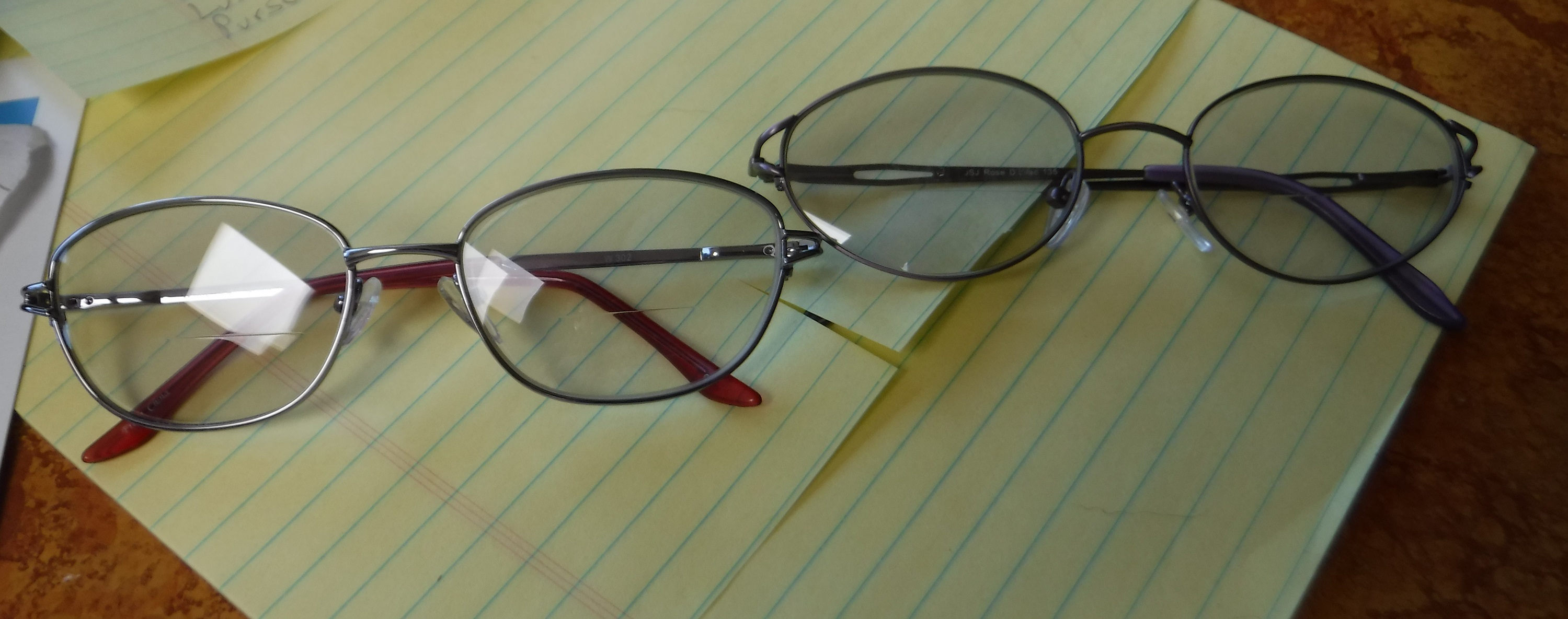 Picture taken by me of my new pairs of glasses Picture taken by me of my new pairs of glasses