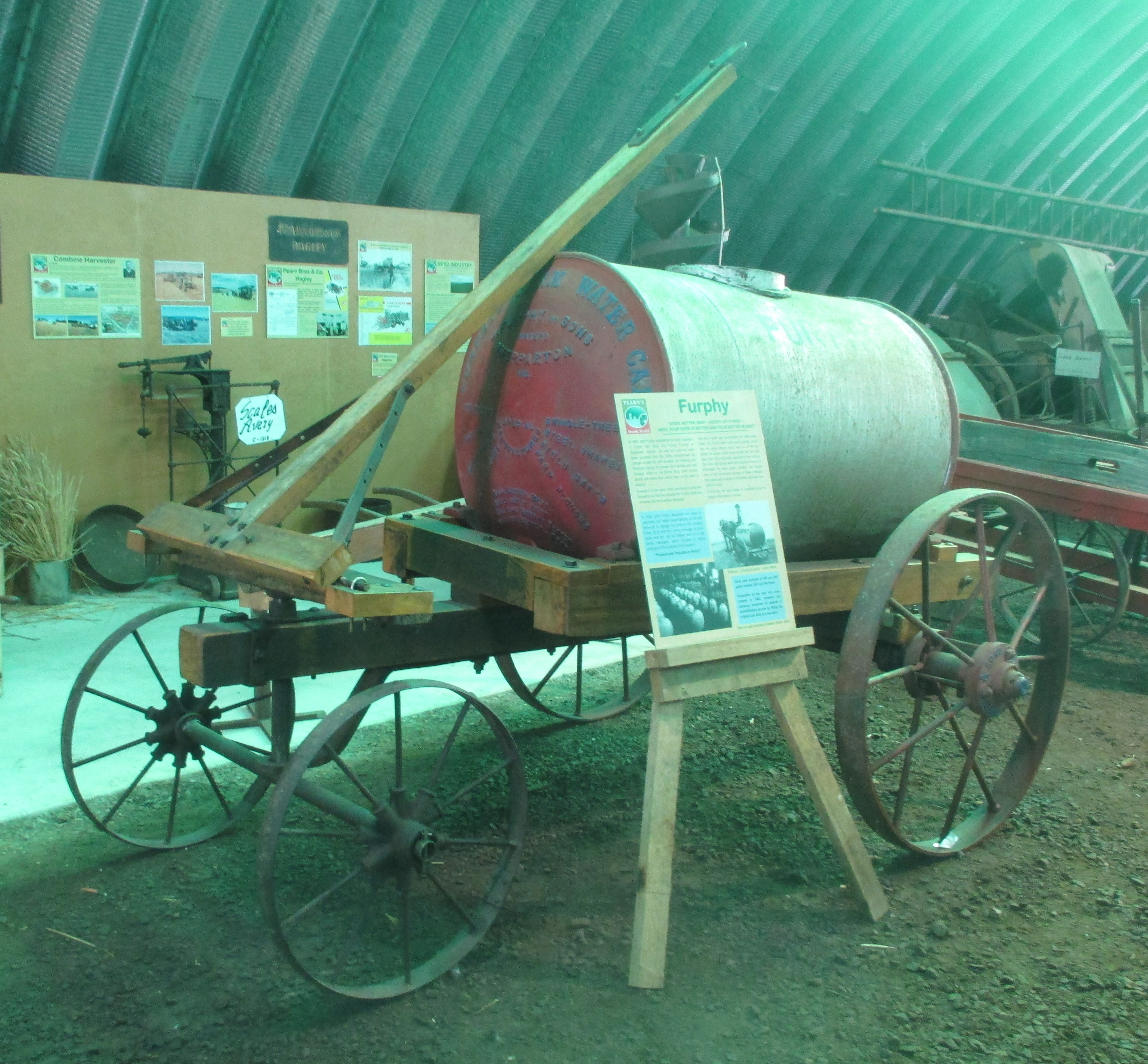 Furphy, Pearn Steam Museum, Westbury, Tasmania Furphy, Pearn Steam Museum, Westbury, Tasmania