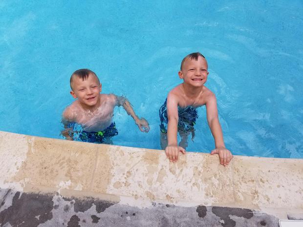 Identical twins Peyton and Bryant Switzer are a real life Wonder Twins.