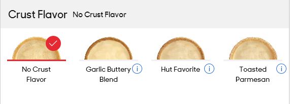shown on https://www.pizzahut.com/index.php#/pizza/create-your-own