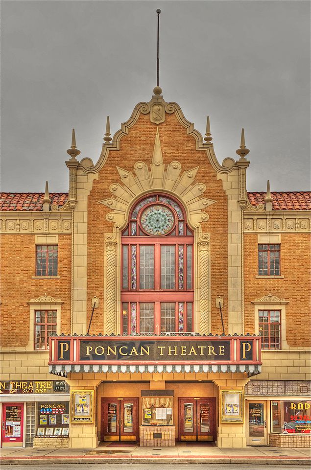 The famous Old Ponca Theatre in Oklahoma
