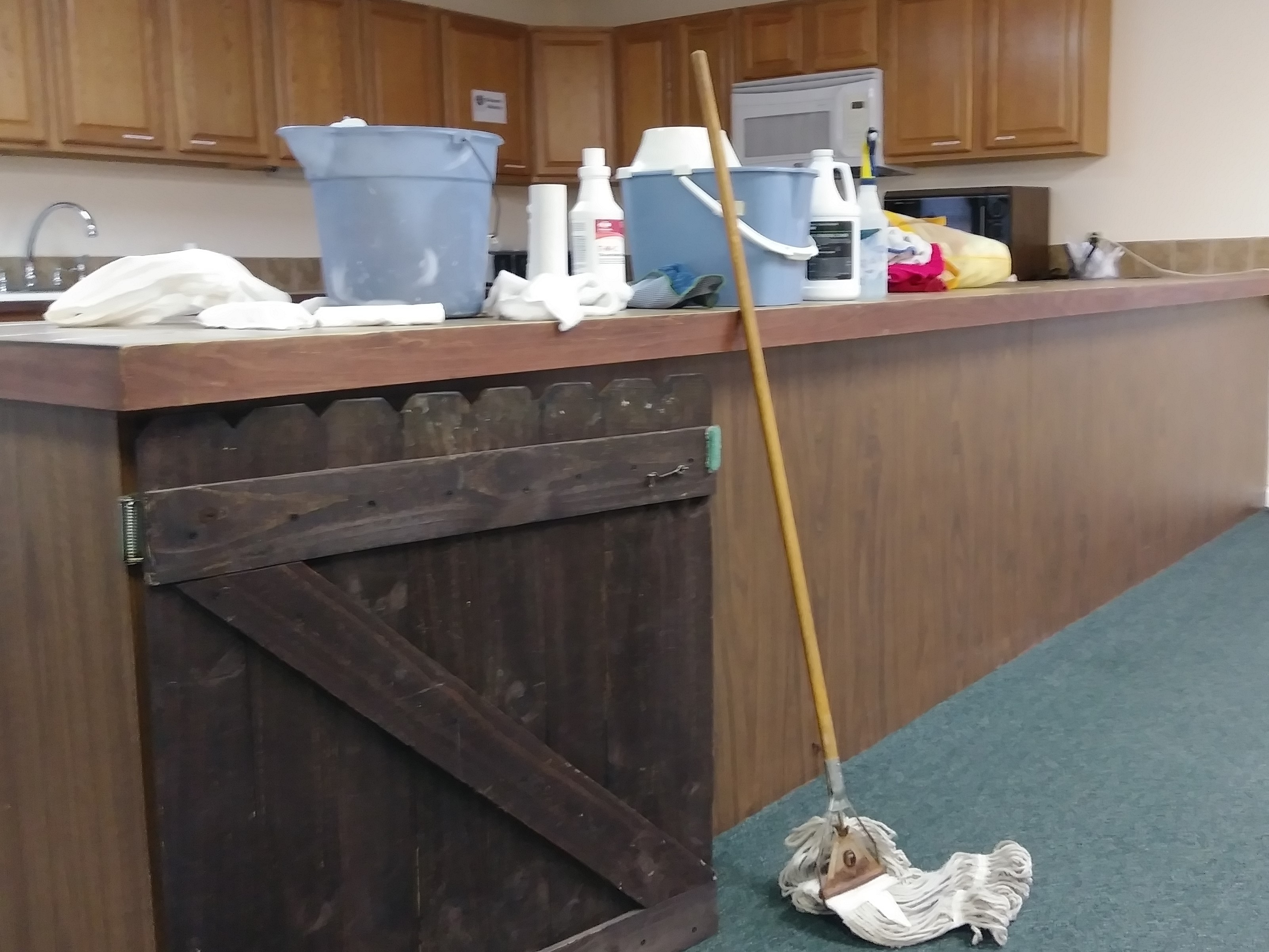 Cleaning day. Cleaning day.