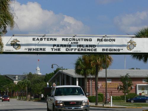 Parris Island - The infamous sign at Parris Island.