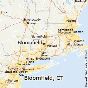 The city map of Bloomfield Connecticut The city map of Bloomfield Connecticut
