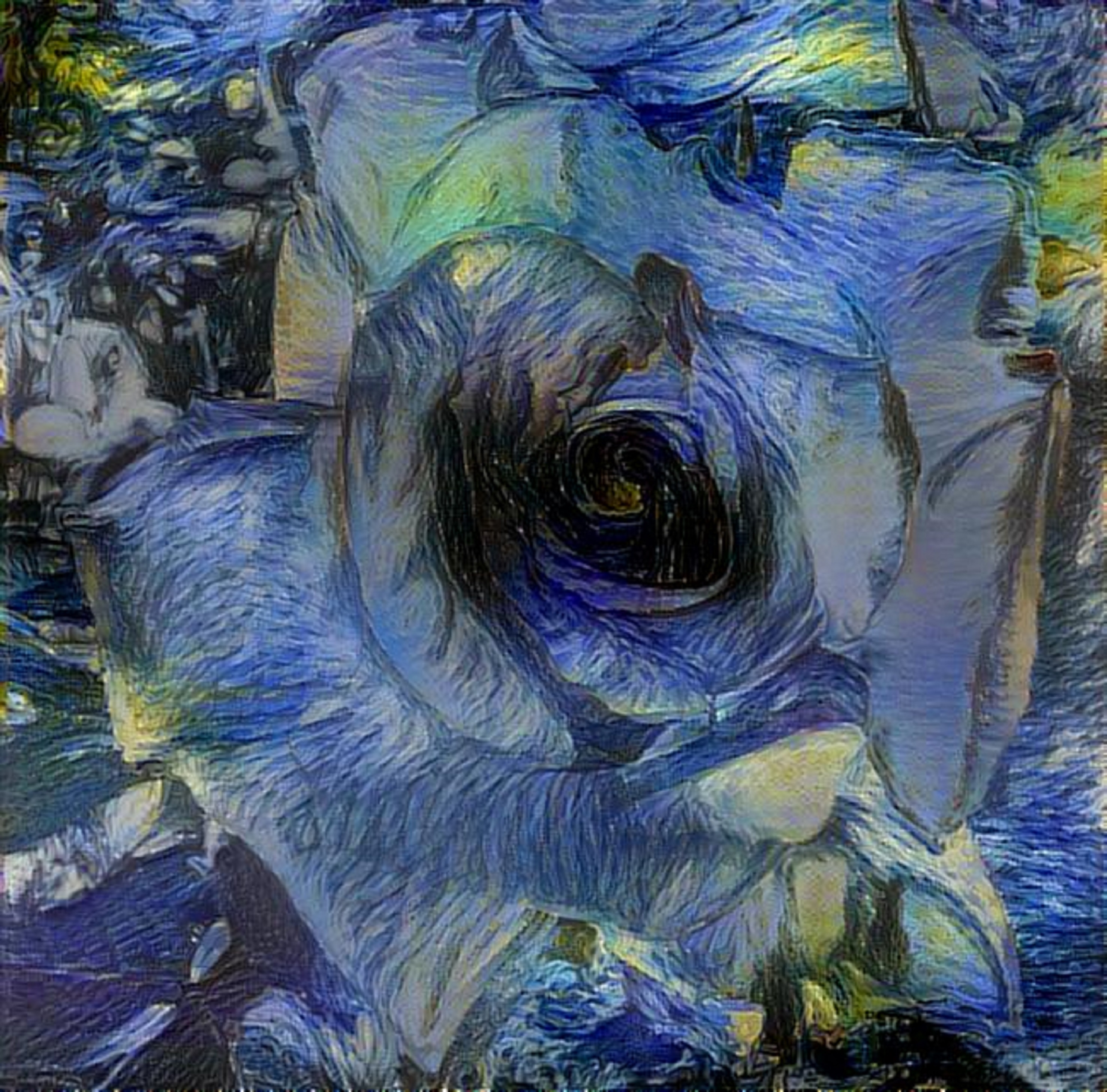 Photo I took of a rose with Starry Night and another effect on LunaPic.com Photo I took of a rose with Starry Night and another effect on LunaPic.com