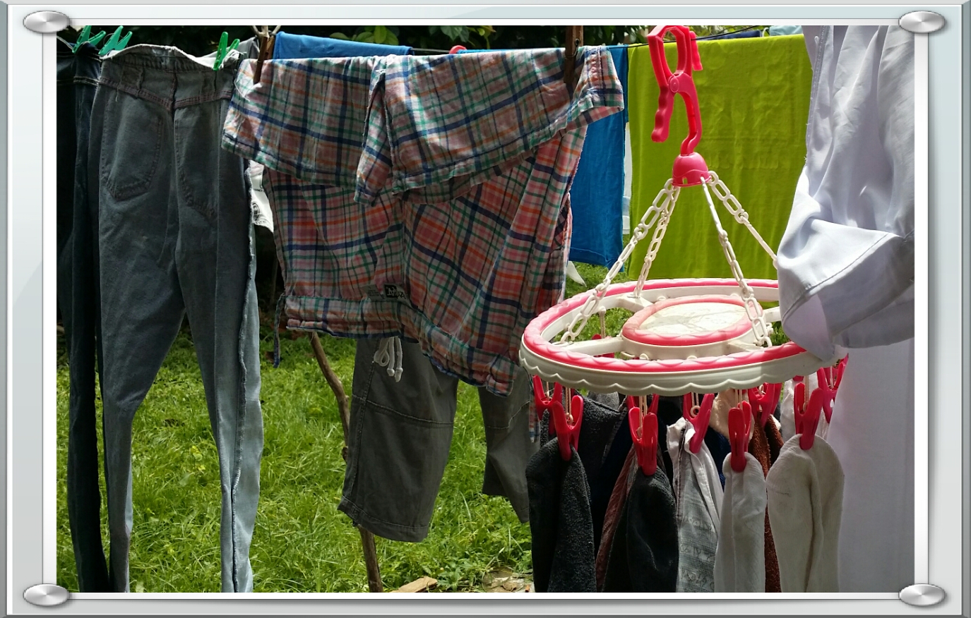 Our clothes drying under the sun Our clothes drying under the sun