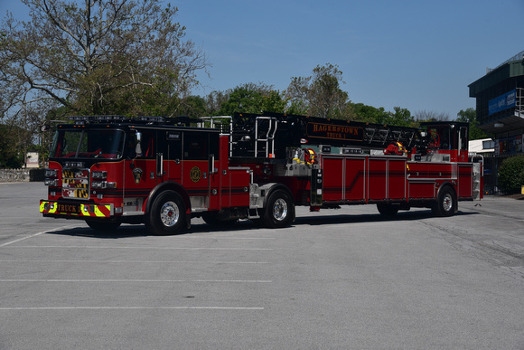 The firetruck of the Hagerstown Fire Department The firetruck of the Hagerstown Fire Department