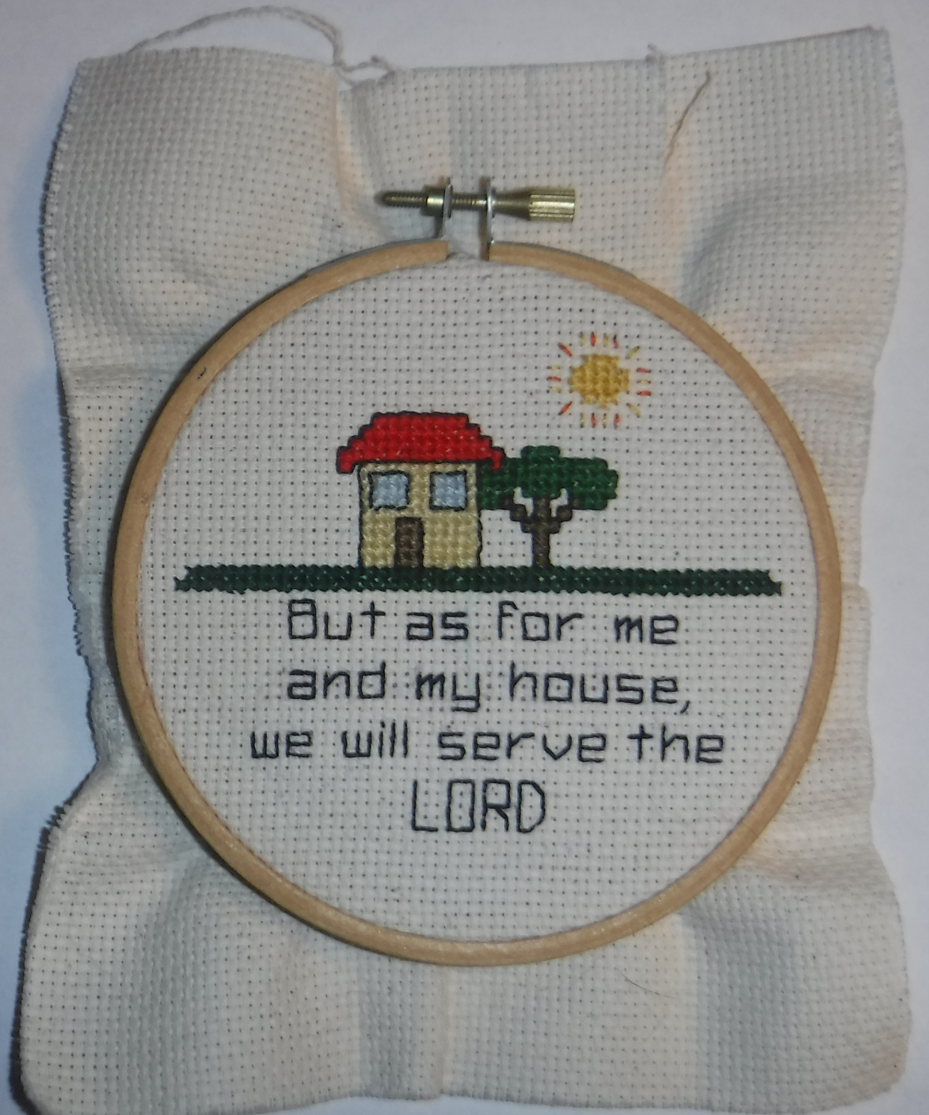A photo I took of a counted cross stitch design that I made A photo I took of a counted cross stitch design that I made