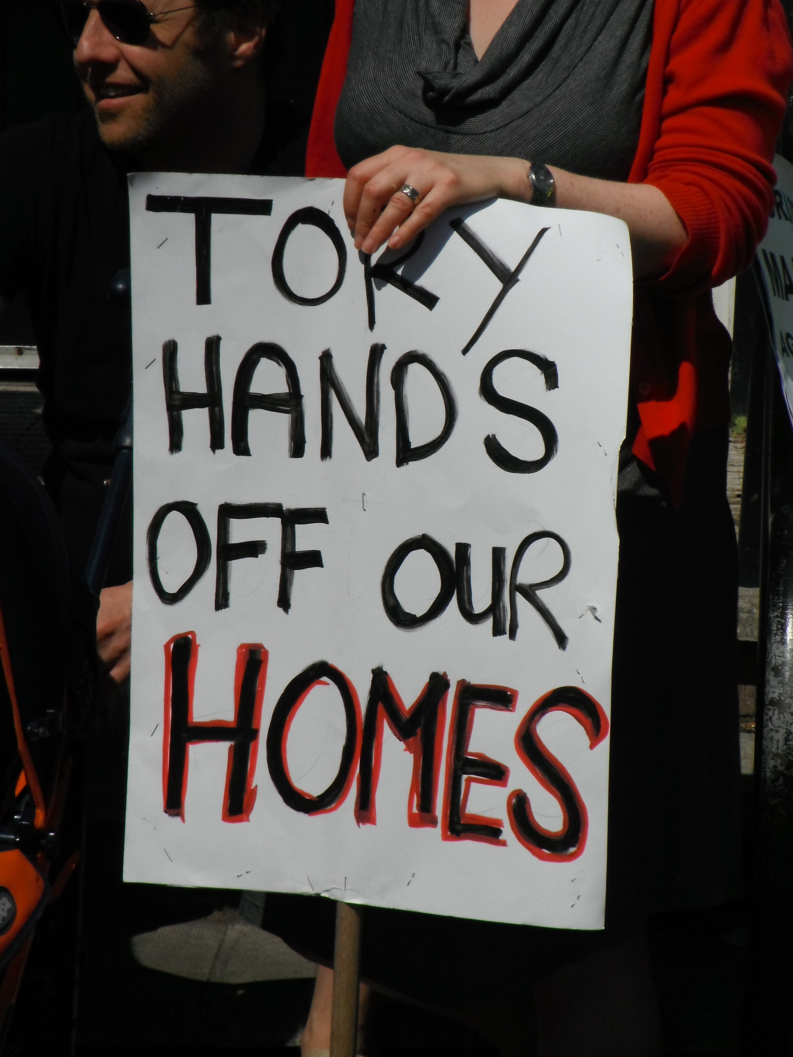 Photo taken by me - protest marchers and demonstrators Photo taken by me - protest marchers and demonstrators