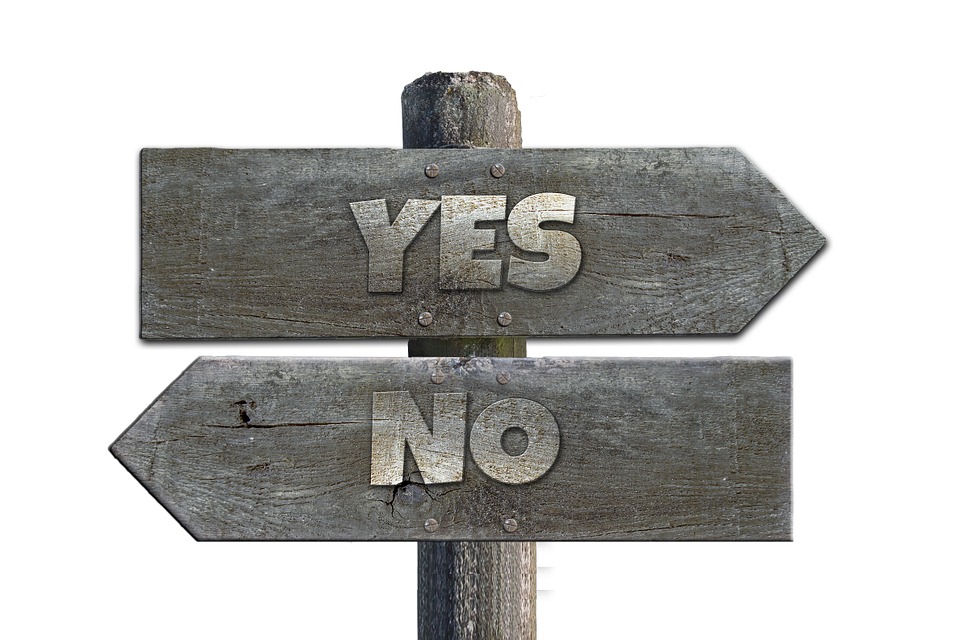 Our conscience knows when to say yes, and when to say no. Its signpost is connected to God.