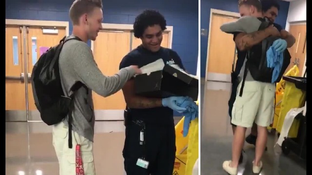 Stafford High School student Tristan McAlister and his friend Angel Echevarria Stafford High School student Tristan McAlister and his friend Angel Echevarria