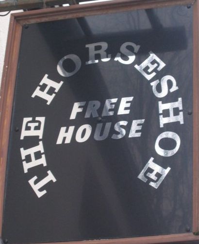 photo taken by me - Pub sign - The Horseshoe Failsworth Manchester