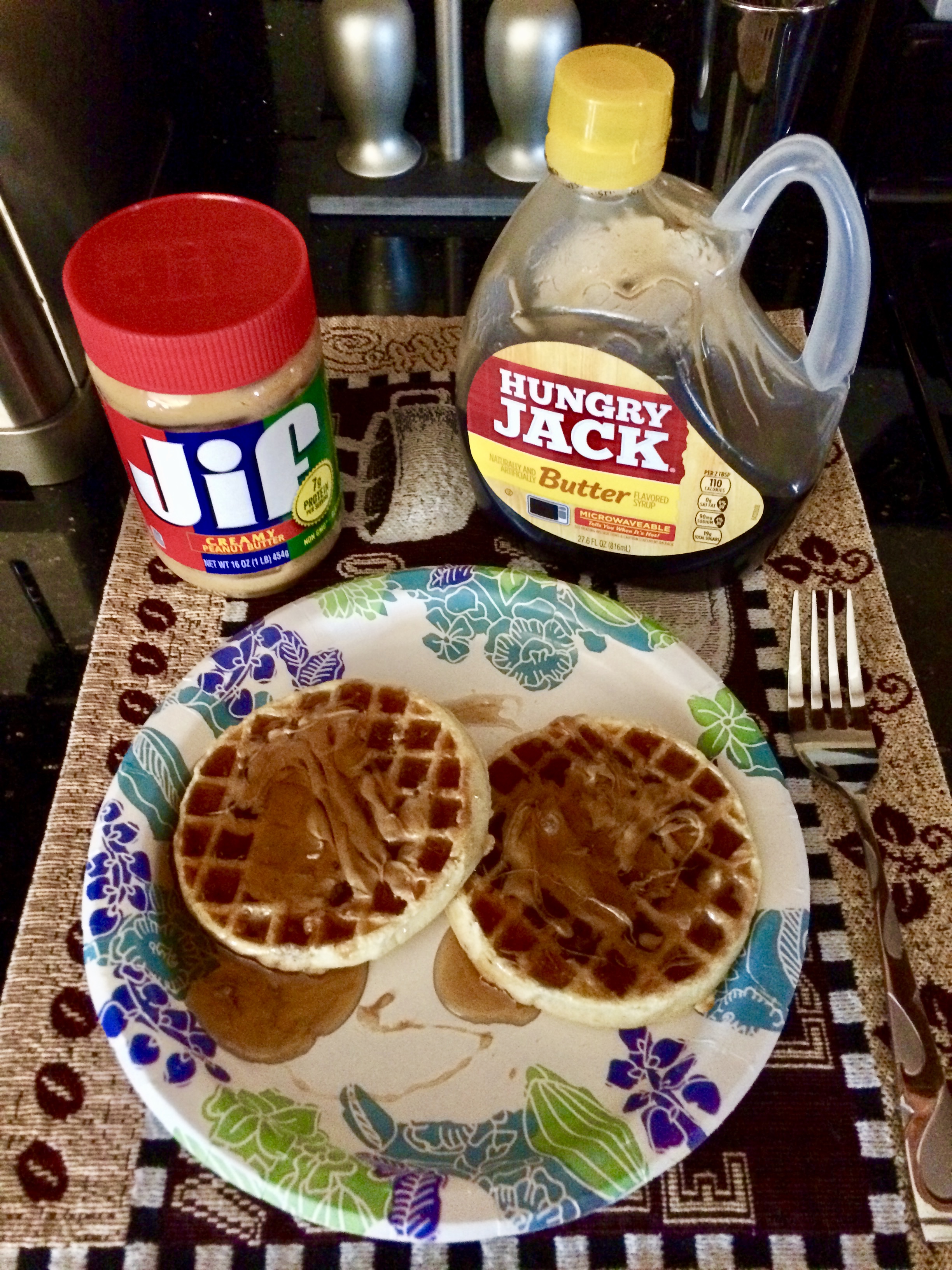 Waffles and Syrup