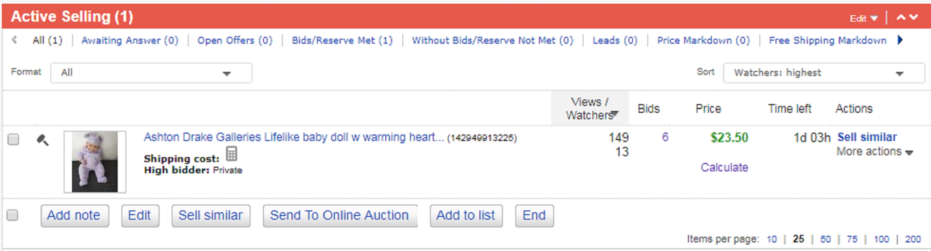 Screencap I took of the doll I have up for sale on eBay Screencap I took of the doll I have up for sale on eBay