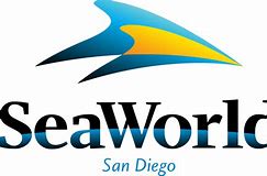 The logo of SeaWorld in San Diego California The logo of SeaWorld in San Diego California
