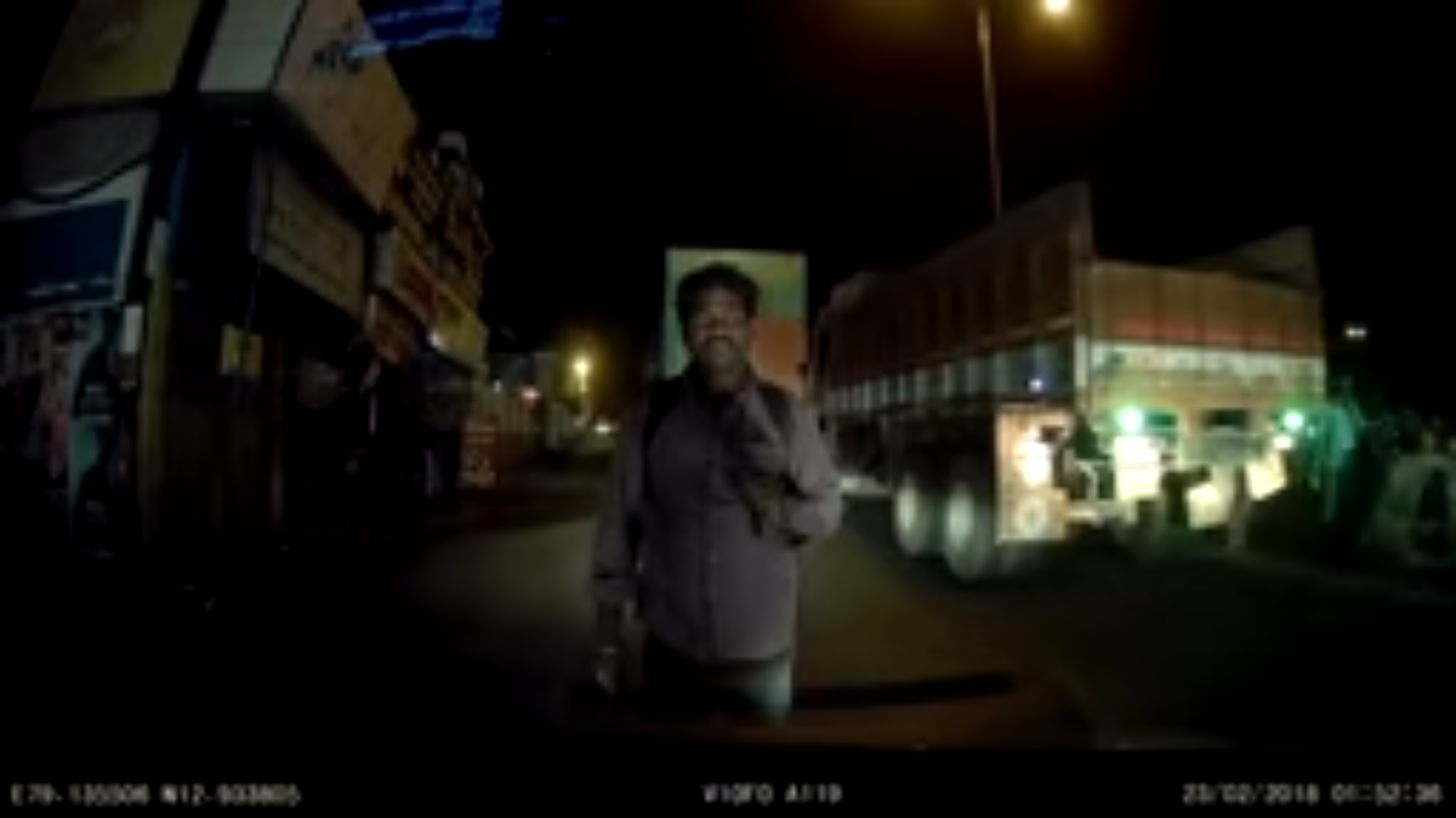 Drunk pedestrian