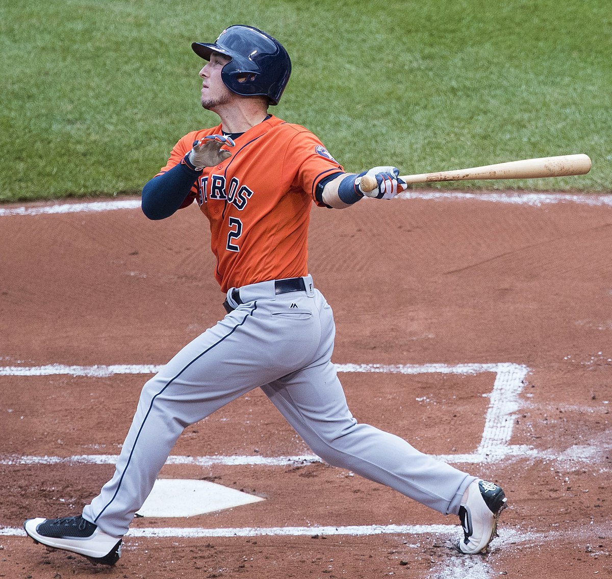 Houston Astros 3B Alex Bregman at bat Houston Astros 3B Alex Bregman at bat