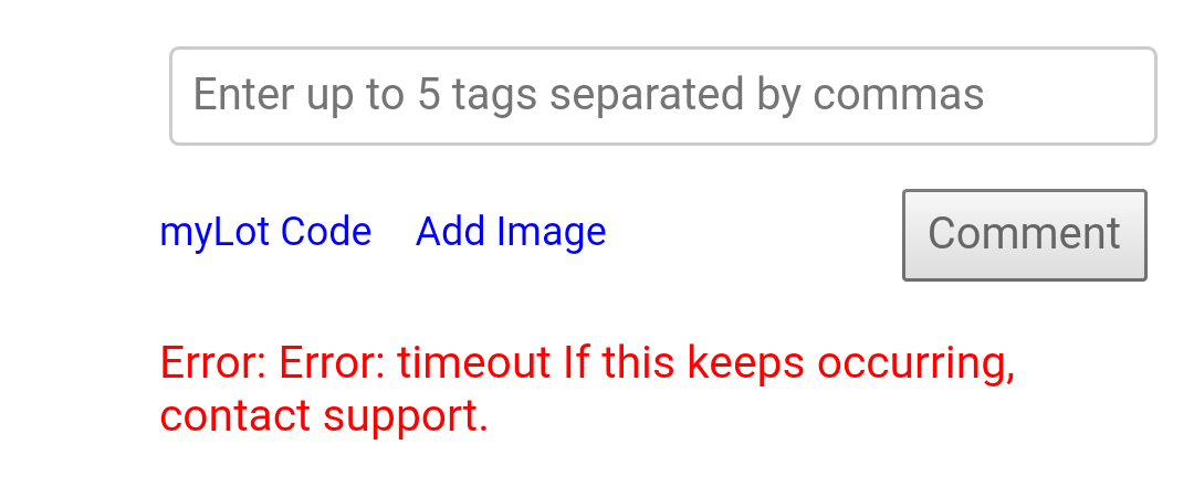 Timeout error Timeout error