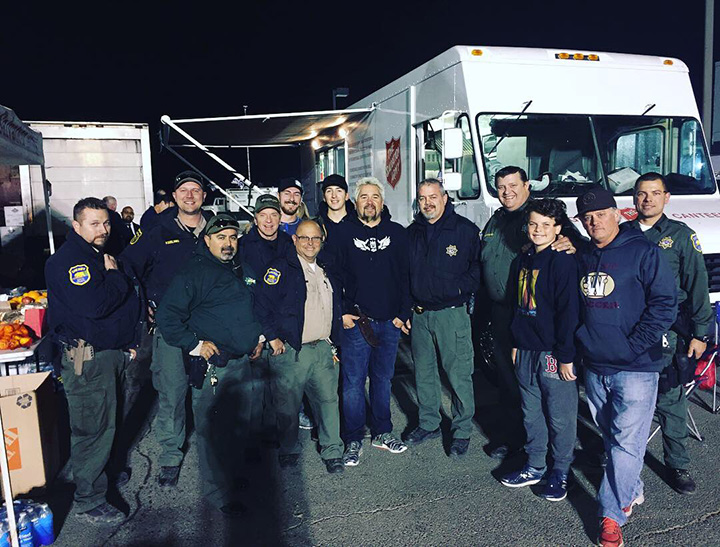 Guy Fieri and the Butte County Firefighters