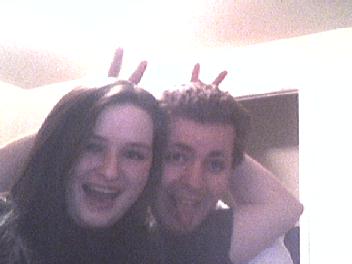 Me and my boyfriend. - My boyfriend and I being silly.
