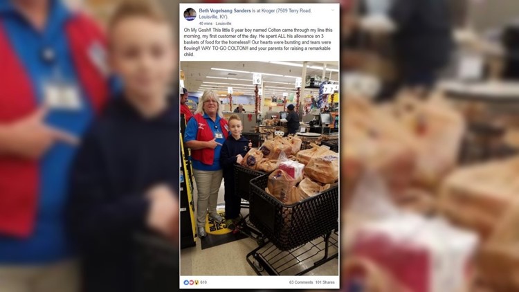 A cashier at Kroger shared some good news on Facebook A cashier at Kroger shared some good news on Facebook